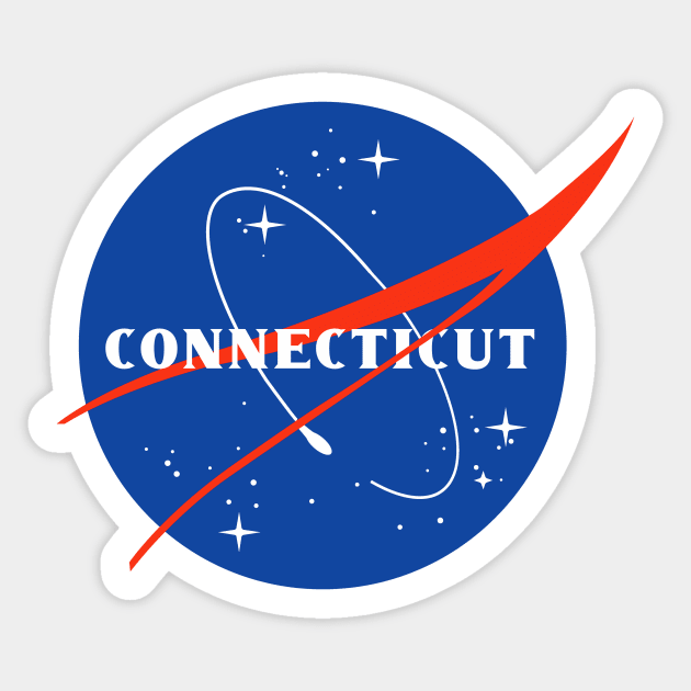 Connecticut Astronaut Sticker by kani